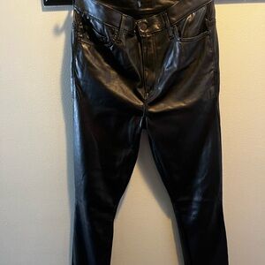 Mother Faux Leather Pants